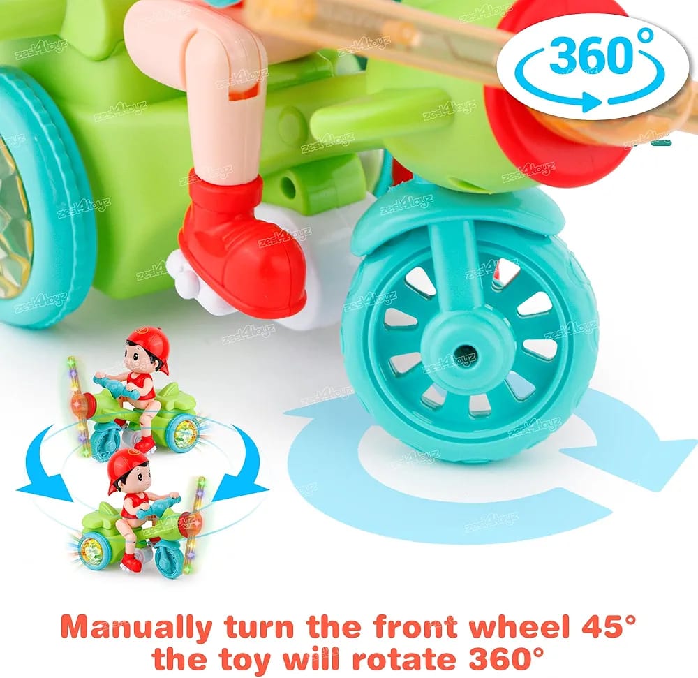 Novelty Boys Electric Tricycle, Lights And Music Boys Electronic Toy, Cute Stunt Motorcycle Toy Novelty Boys Electric Tricycle, Lights And Music Boys Electronic Toy, Cute Stunt Motorcycle Toy